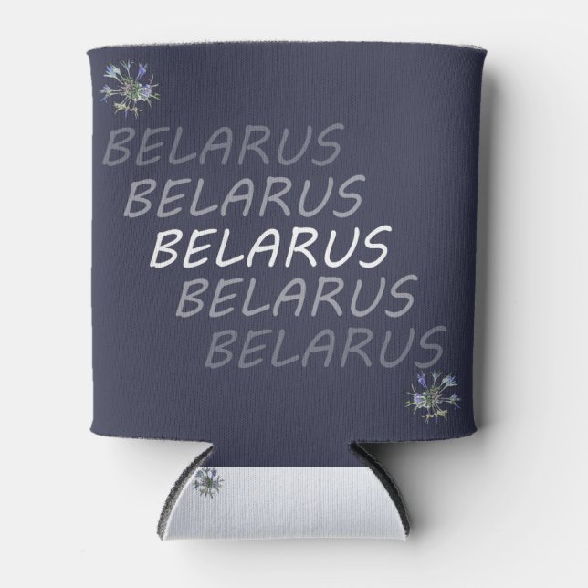 Belarus National Corn Flower Can Cooler (Front)