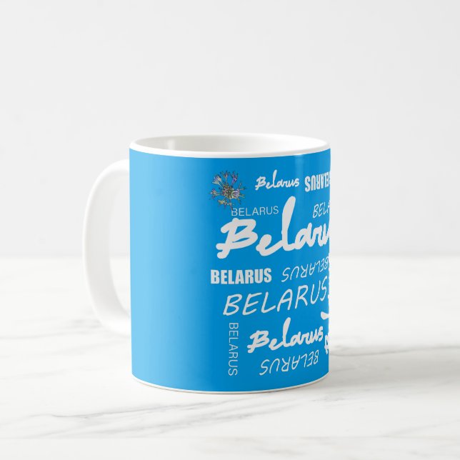 Belarus National Corn Flower Coffee Mug (Front Left)