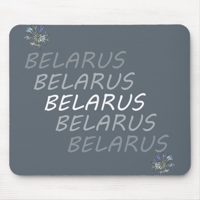 Belarus National Corn Flower Mouse Mat (Front)