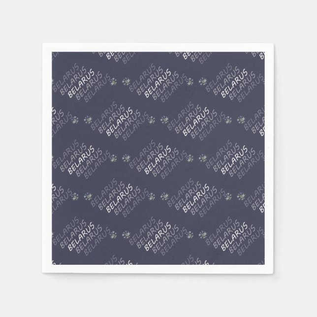 Belarus National Corn Flower Napkin (Front)