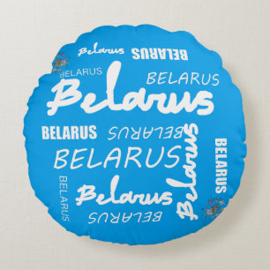 Belarus National Corn Flower Round Cushion