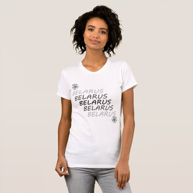 Belarus National Corn Flower T-Shirt (Front Full)