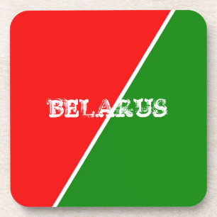 Belarus National Flag Colours Coaster
