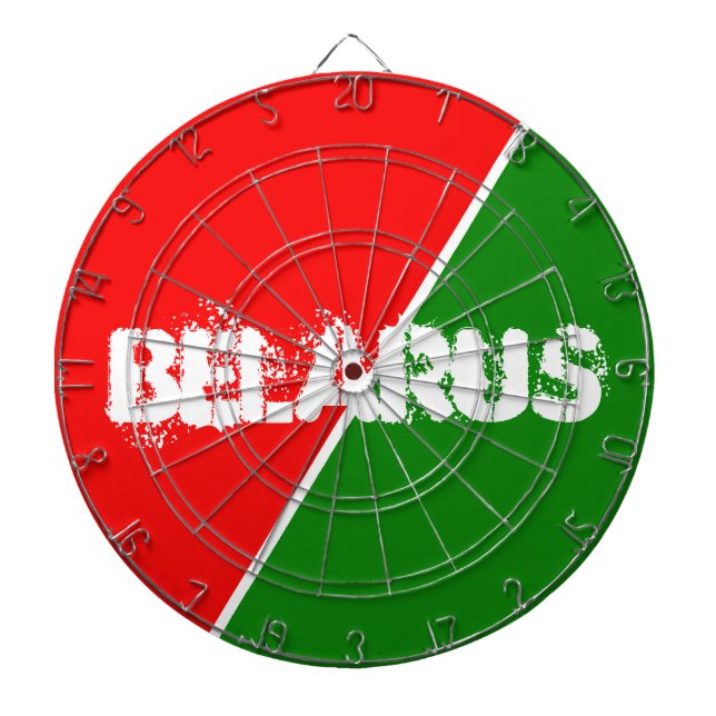 Belarus National Flag Colours Dartboard (Front)