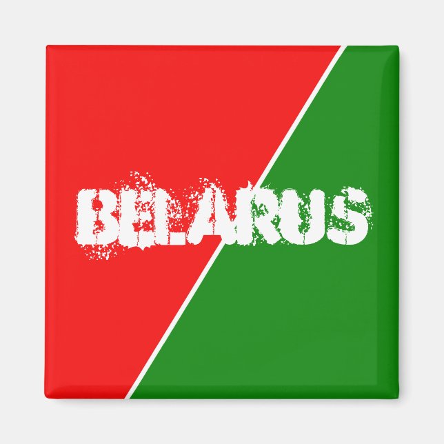Belarus National Flag Colours Magnet (Front)