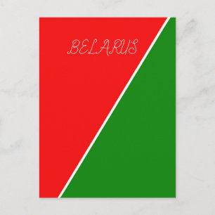 Belarus National Flag Colours Postcard