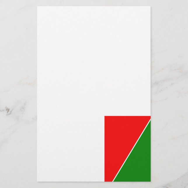 Belarus National Flag Colours Stationery (Front)
