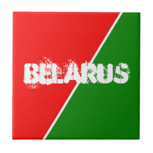 Belarus National Flag Colours Tile