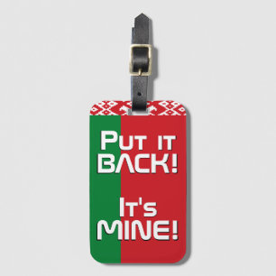 Belarus National Flag Funny Patriotic Luggage Tag
