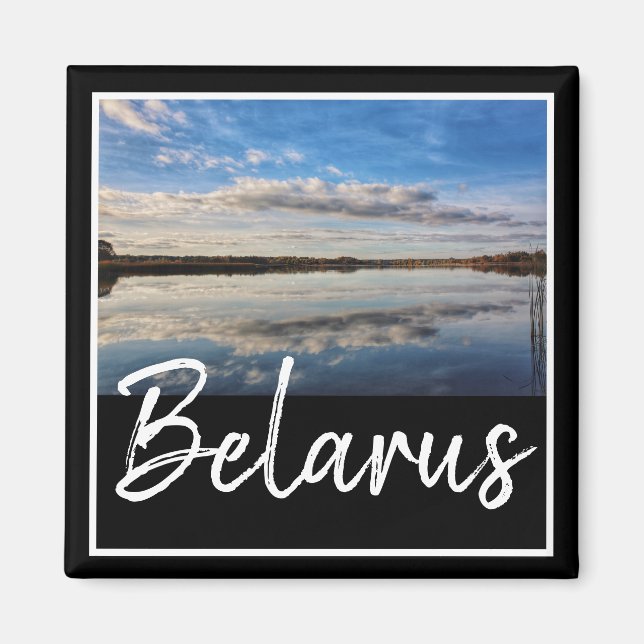 Belarus Nature Lakes Rivers Scenery Magnet (Front)