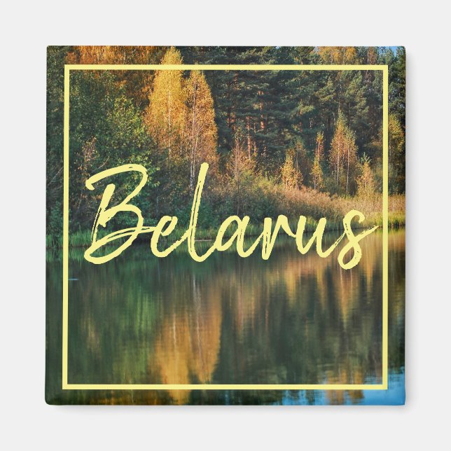 Belarus Nature Lakes Rivers Scenery Magnet (Front)