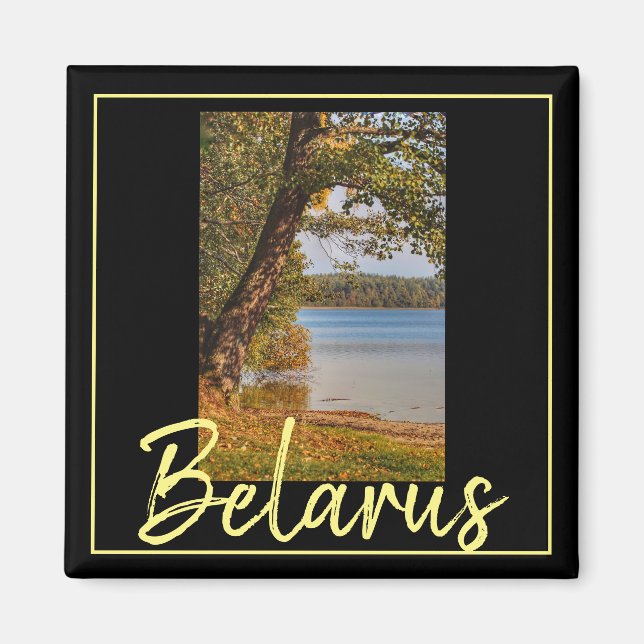 Belarus Nature Svityaz Lake Magnet (Front)