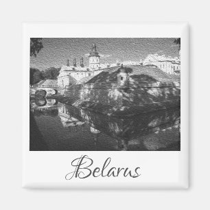Belarus Nesvizh Palace Architecture Nature Magnet