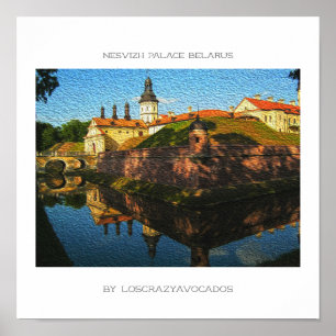 Belarus Nesvizh Palace Architecture Nature Poster