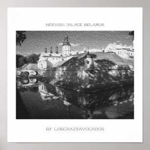 Belarus Nesvizh Palace Architecture Nature Poster