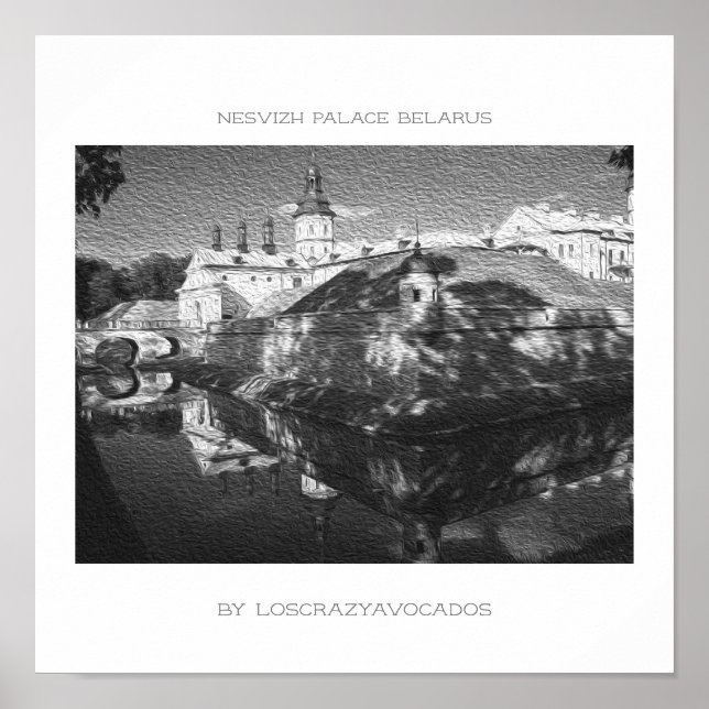 Belarus Nesvizh Palace Architecture Nature Poster (Front)