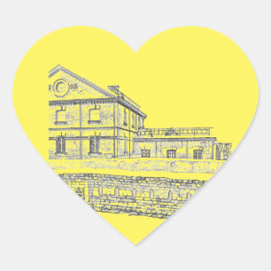 Belarus Orsha Architecture Heart Sticker