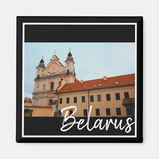 Belarus Pinsk Church Architecture Magnet (Front)