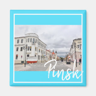 Belarus Pinsk Town Architecture Magnet