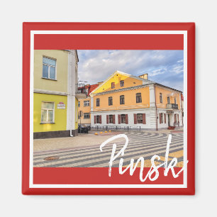 Belarus Pinsk Town Architecture Magnet
