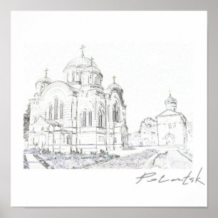 Belarus Polatsk Architecture Cityscape Poster