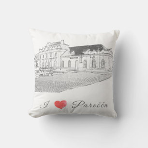 Belarus Porechye Parecca Architecture Station Cushion
