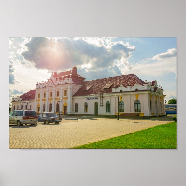 Belarus Porechye Parecca Architecture Station Poster (Front)