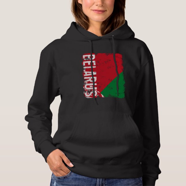 Belarus Pride Belarusian Flag Roots Heritage Hoodie (Front)