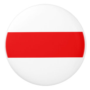 Belarus protest flag symbol red white revolution f ceramic knob