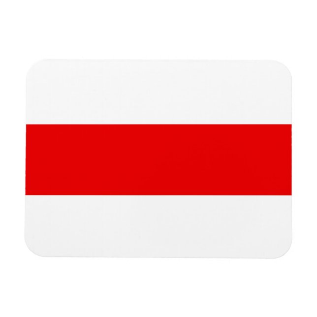 Belarus protest flag symbol red white revolution f magnet (Horizontal)