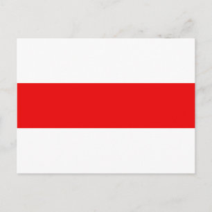Belarus protest flag symbol red white revolution f postcard
