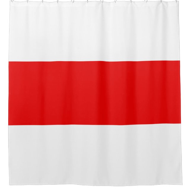 Belarus protest flag symbol red white revolution f shower curtain (Front)