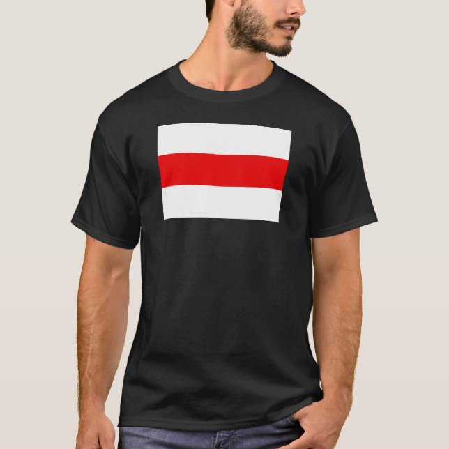 Belarus protest flag symbol red white revolution f T-Shirt (Front)