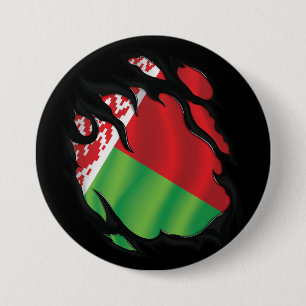 Belarus Ripped Flag 7.5 Cm Round Badge
