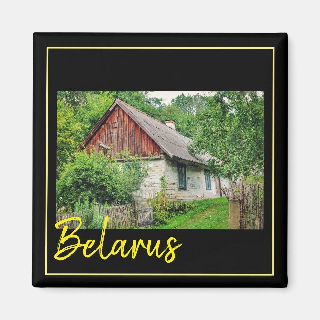 Belarus Rural Architecture Landscape Magnet (Front)