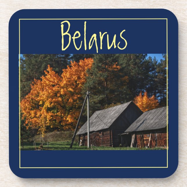 Belarus Rural Architecture Nature Coaster (Front)