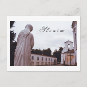 Belarus Slonim Catholic Church Architecture  Postcard