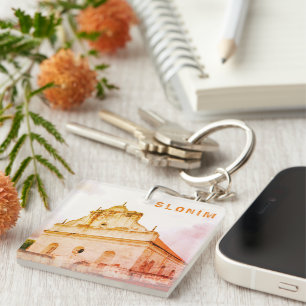 Belarus Slonim Great Synagogue Architecture Key Ring