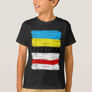 Belarus Supports Ukraine Stop War Together  T-Shirt