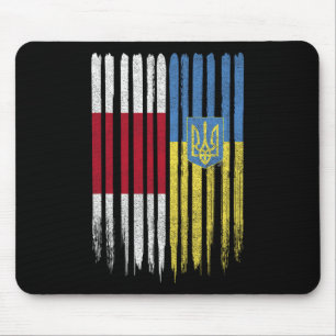 Belarus Ukraine Belarusian Ukrainian Flag  Mouse Mat