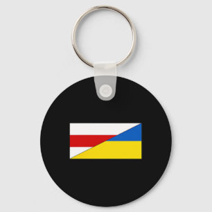 Belarus Ukraine Flag Belarusian Ukrainian Pride Na Key Ring