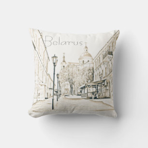 Belarus Vitebsk Cityscape Travel Cushion Pillow