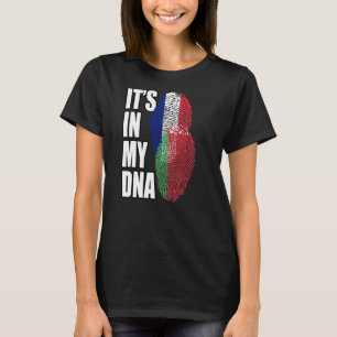 Belarusian And French Mix DNA Flag Heritage T-Shirt