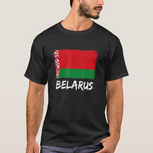 Belarusian Flag Belarus T-Shirt (Front)