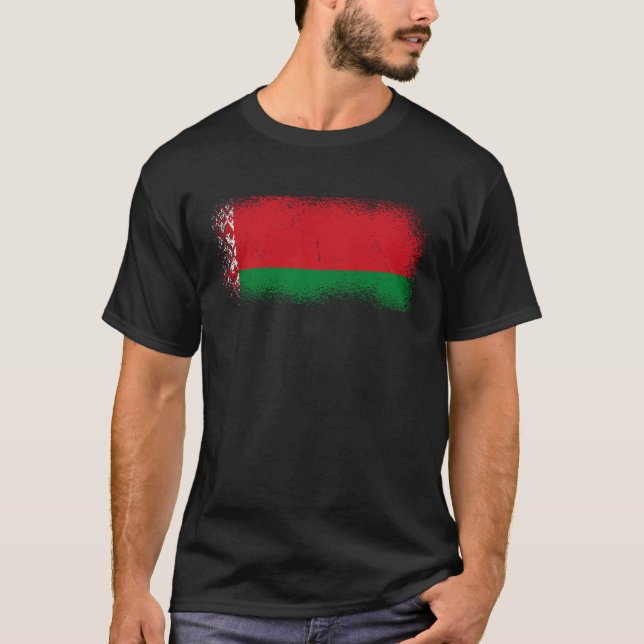 Belarusian Flag Belarus T-Shirt (Front)