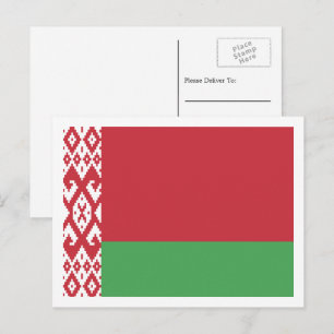 Belarusian Flag, Flag of Belarus Postcard