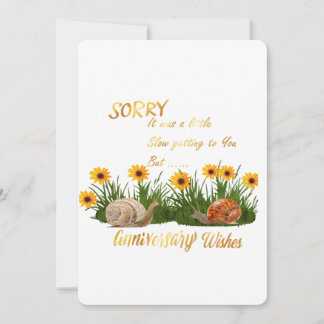 Belated Anniversary Wishes Holiday Card