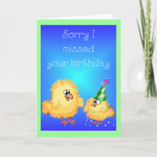 Belated Birthday Card