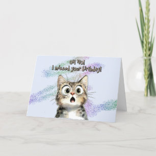 Belated Birthday Card