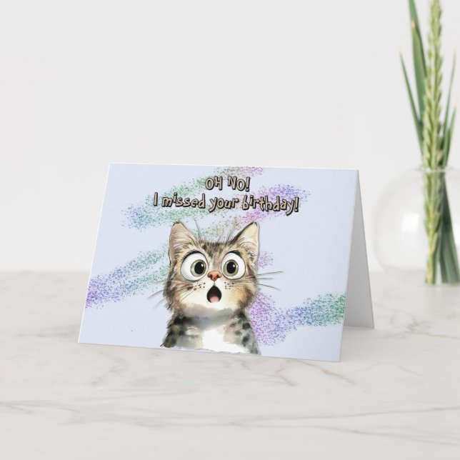 Belated Birthday Card (Front)